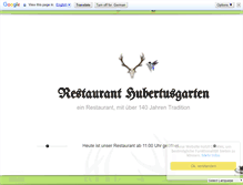Tablet Screenshot of hubertusgarten.com